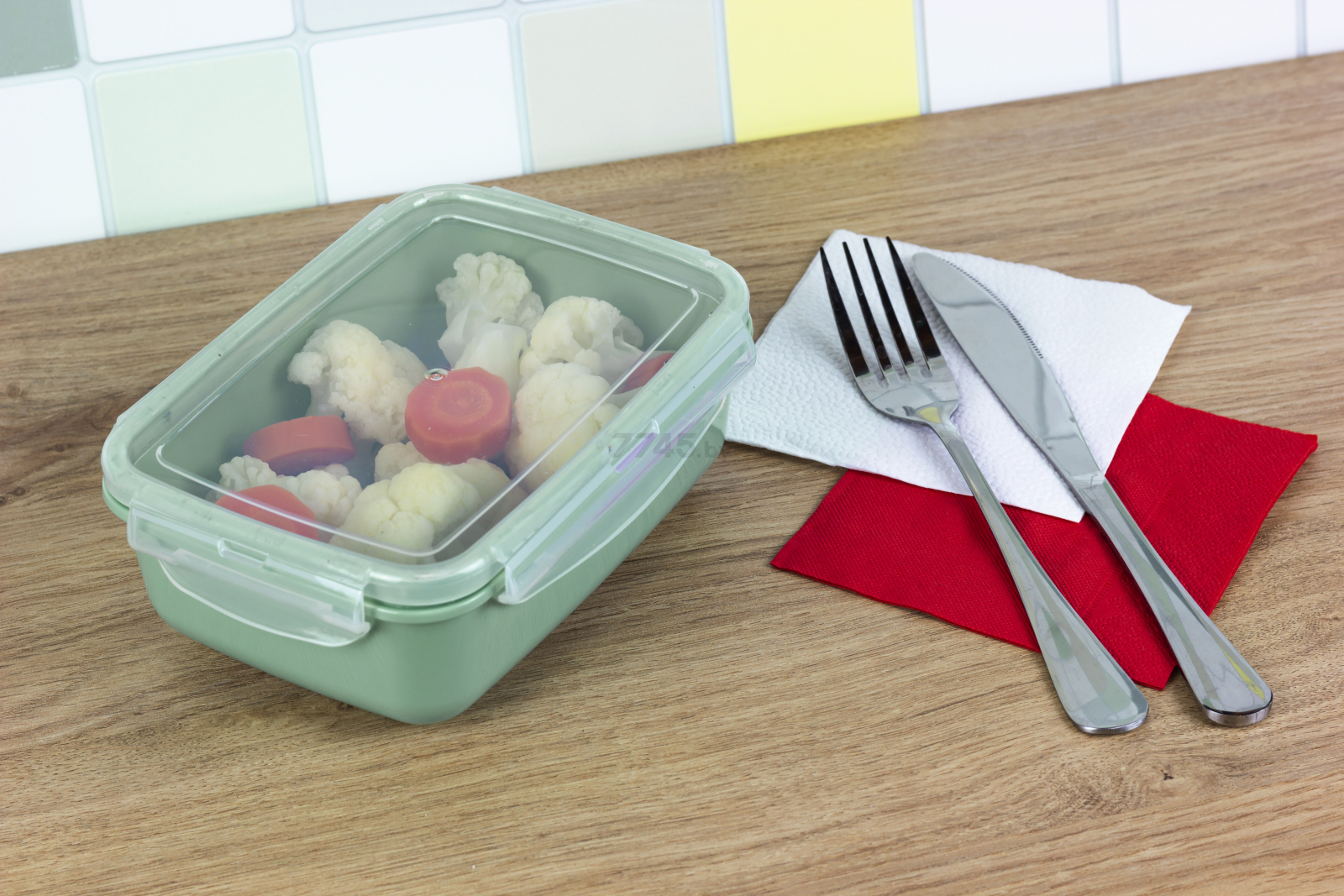 Контейнер пластиковый для пищевых продуктов IDEA Фреш 0,8 л фисташковый (М1422) - Фото 2